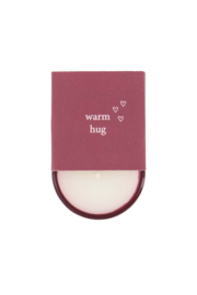 Geurkaarsje in wikkel warm hugs - wit/rood | Zusss - Binnenkort verwacht!