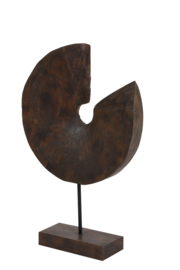6983264 | Ornament op voet 30,5x8,5x47,5 cm ODION hout bruin | Light & Living
