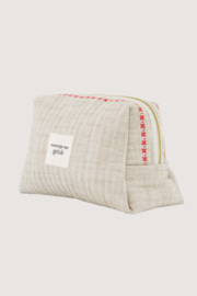 Toilettas momentje van geluk - off white/rood | Zusss - Binnenkort verwacht!