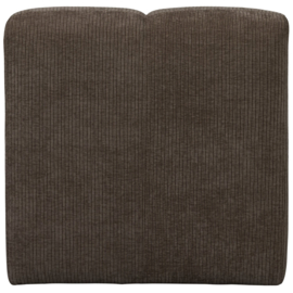 377519-B | Mojo eetbank met rugleuning 84cm - ribstof bruin | WOOOD