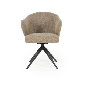 96342 | Stoel Connor - zwart/bruin | Eleonora