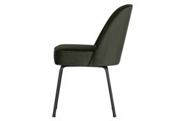 800816-D | Vogue eetkamerstoel - fluweel dark green | BePureHome