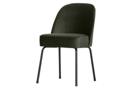 800816-D | Vogue eetkamerstoel - fluweel dark green | BePureHome