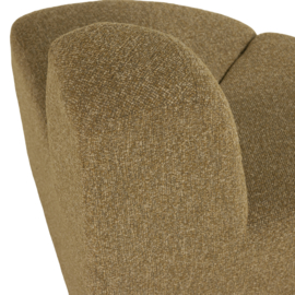 377901- GM | Mojo eetbank hoek rond rugleuning - boucle geelbruin | WOOOD