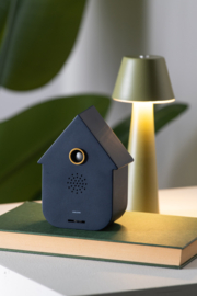 KA6095DB | Sound box modern cuckoo - dark blue | Karlsson by Present Time - In juli weer verwacht!