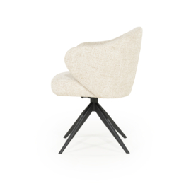96340 | Stoel Connor - zwart/beige | Eleonora - SHOWROOMMODEL (alleen afhalen!)