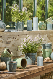 78023-68 | Rustic candle - dusty blue Ø:6.8 H:10 | Ib Laursen 