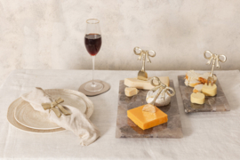 736443 | Quinta cheese knifes bow - champagne | PTMD