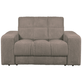 379006-RM | Second date loveseat - ribstof mud | WOOOD
