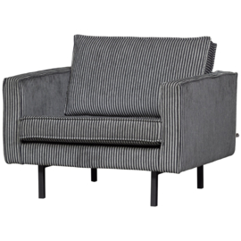 800541-ZG | Rodeo fauteuil - zwart/grijs | WOOOD