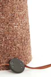 1891979 | Vloerlamp Ø38x180 cm MICKY - bouclé burgundy | Light & Living (alleen afhalen)