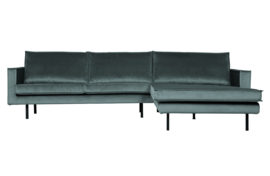 800902-198 | Rodeo chaise longue rechts - velvet teal | BePureHome