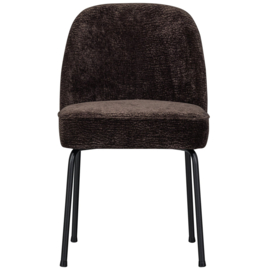 800816-DB | Vogue eetkamerstoel - 3D Chenille donkerbruin | BePureHome
