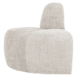 377901- WE | Mojo eetbank hoek rond rugleuning - wollig ecru | WOOOD