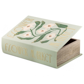 ZB0743 | Opbergboek koffietafel flower 27x18cm | HomeBound by KY