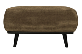 378663-R | Statement hocker - brede platte rib rock 80x55cm | BePureHome