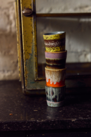 KST0347 | 70s ceramics: egg cups, bright (set of 4) | HKliving - Medio oktober verwacht!