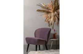 375690-WL | Sara fauteuil - fluweel warm lila | WOOOD