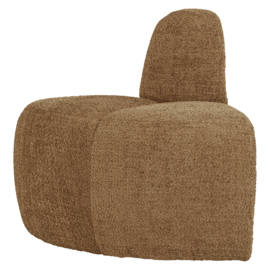 377901- WH | Mojo eetbank hoek rond rugleuning - wollig honinggeel | WOOOD