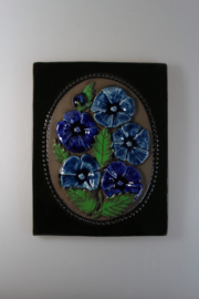 PLAQUE NO. 840 - "BLUE FLOWERS"