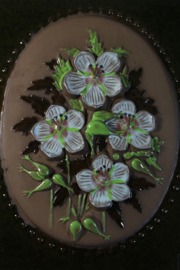 PLAQUE NO. 849 - "PALE BLUE FLOWERS"