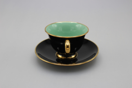 PALETT DEMITASSE AND SAUCER - SEA GREEN