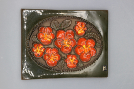 PLAQUE NO. 850 - "ORANGE FLOWERS" (C)