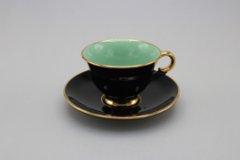 PALETT DEMITASSE AND SAUCER - SEA GREEN