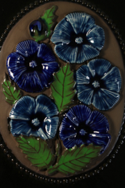 PLAQUE NO. 840 - "BLUE FLOWERS"