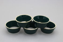 SET VAN 5 EIERDOPPEN - GROEN