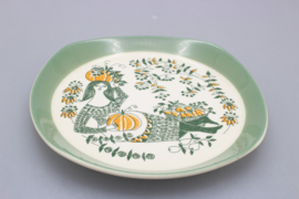 BORD PLAT Ø 18,5 CM "SICILIA" (DECOR B)