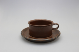 TEACUP AND SAUCER 0.28L (B) - PALE BROWN