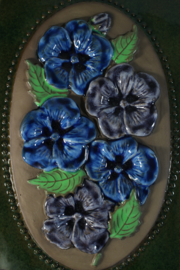 PLAQUE NO. 857 - "BLUE FLOWERS"