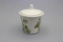 "MARKET" SUGAR POT W/LID