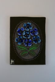 PLAQUE NO. 844 - "BLUE FLOWERS"