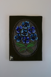 PLAQUE NR. 844 - "BLAUWE BLOEMEN"