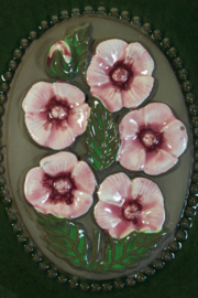 PLAQUE NO. 841 - "PINK FLOWERS" (B)