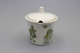 "MARKET" SUGAR POT W/LID