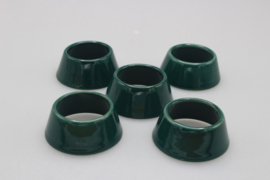 SET VAN 5 EIERDOPPEN - GROEN