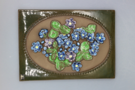 PLAQUE NO. 870 - "BLUE FLOWERS"