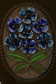 PLAQUE NO. 844 - "BLUE FLOWERS"