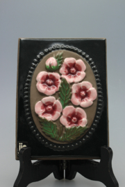 PLAQUE NO. 841 - "PINK FLOWERS" (D)