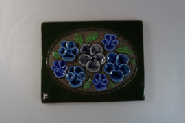 PLAQUE NO. 850 - "BLUE FLOWERS" (A)