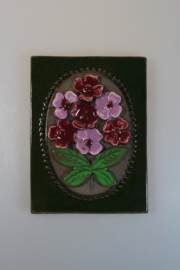 PLAQUE NO. 844 - "PURPLE FLOWERS"