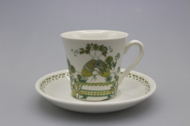 "MARKET" COFFEE CUP AND SAUCER