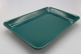 SCHAAL MET ROTAN HOUDER - GROEN