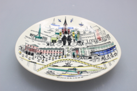 SOUVENIRBORD 'HAUGESUND' Ø 18 CM
