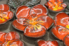 PLAQUE NO. 850 - "ORANGE FLOWERS" (C)