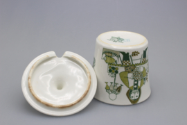 "MARKET" SUGAR POT W/LID