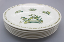 "MARKET" FONDUE PLATE Ø 23.5 CM (DECOR A)